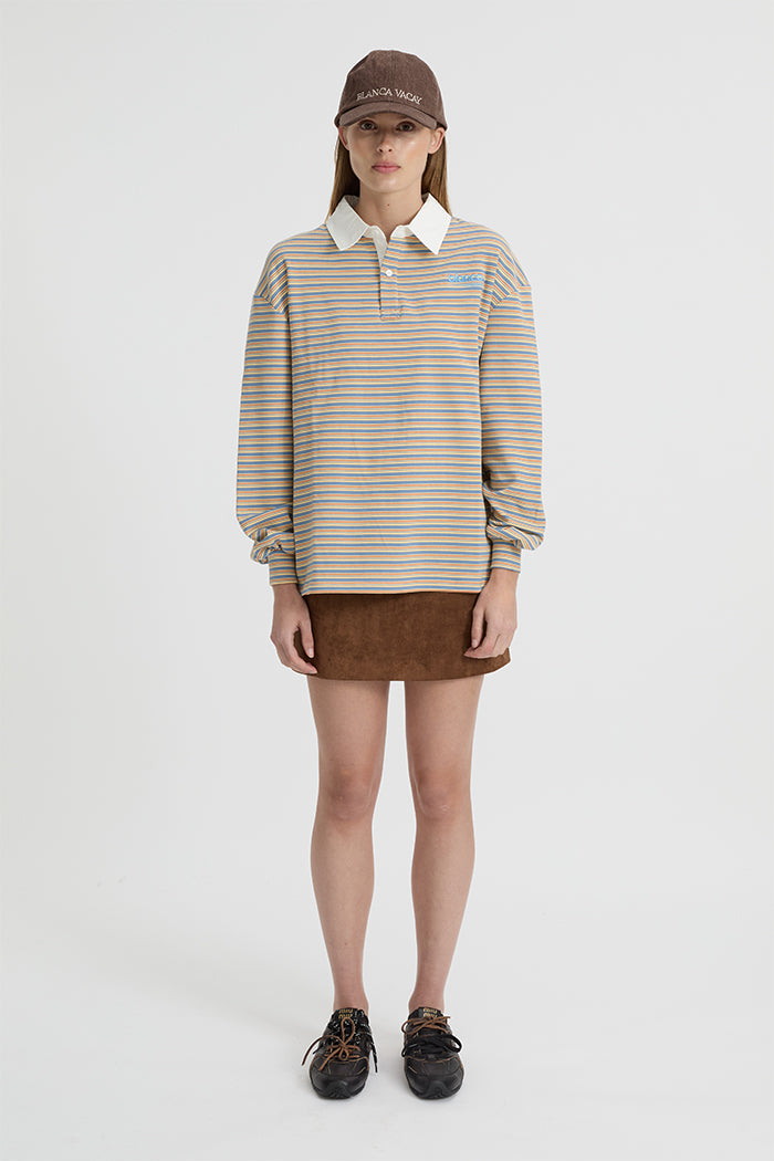 Ellie Polo Top Blue