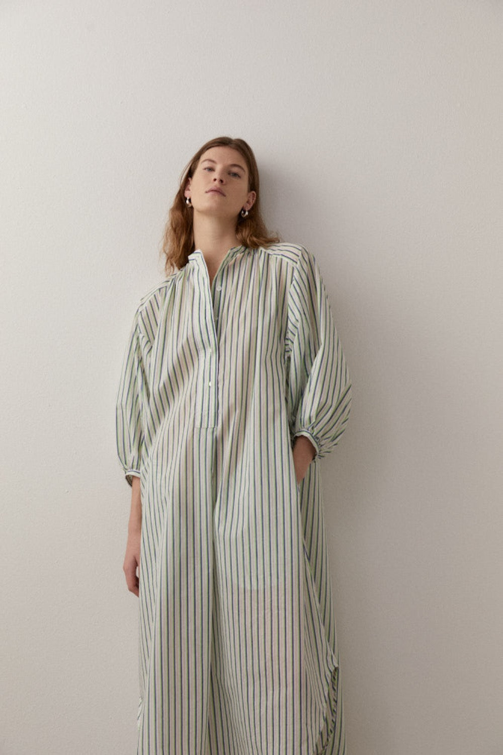 Ruby Dress in Blue/Green - BLANCA