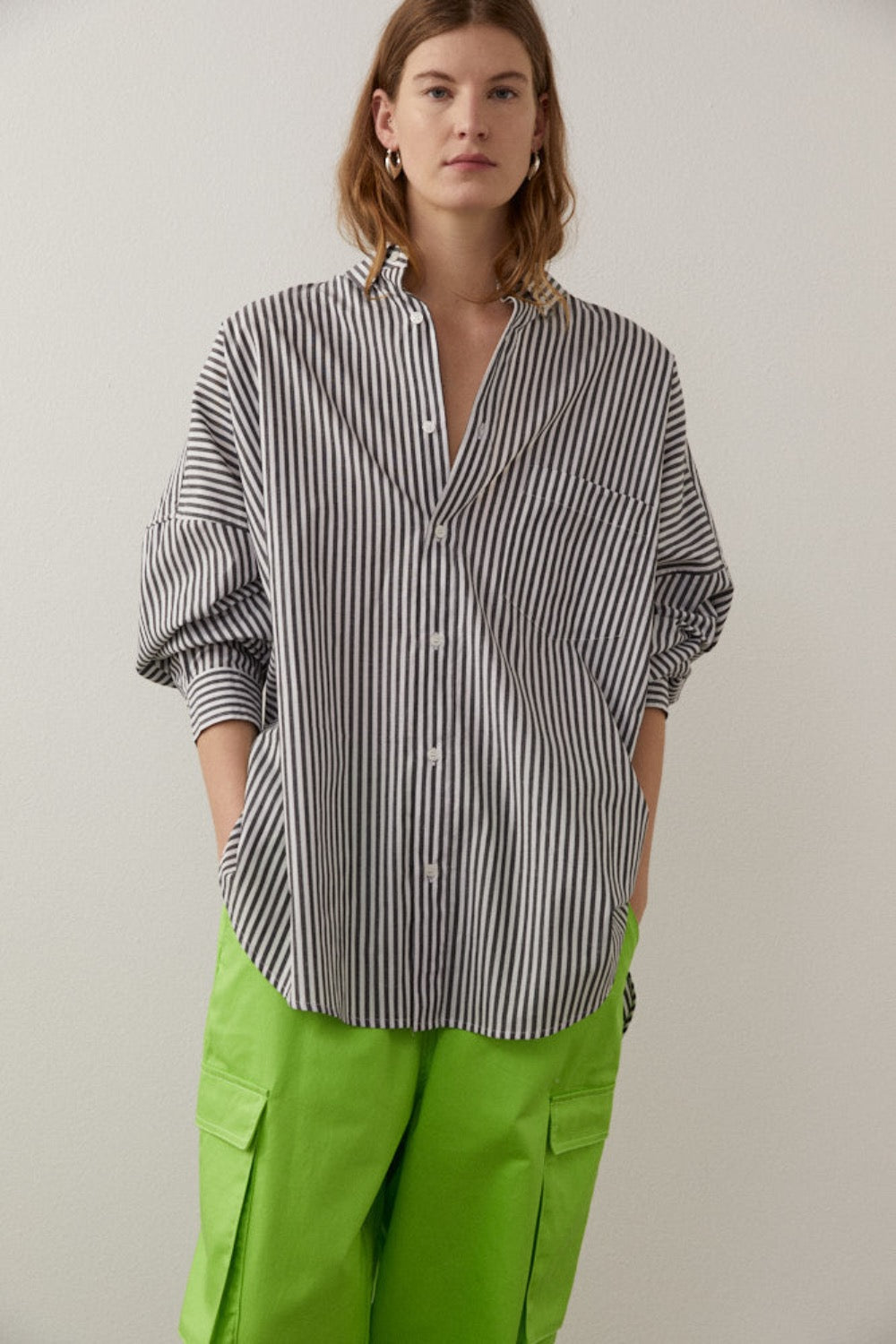 Phoebe Shirt in Grey - BLANCA