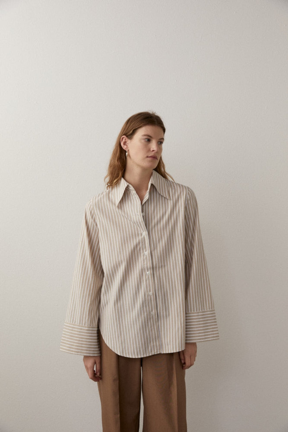 Fern Shirt in Beige - BLANCA