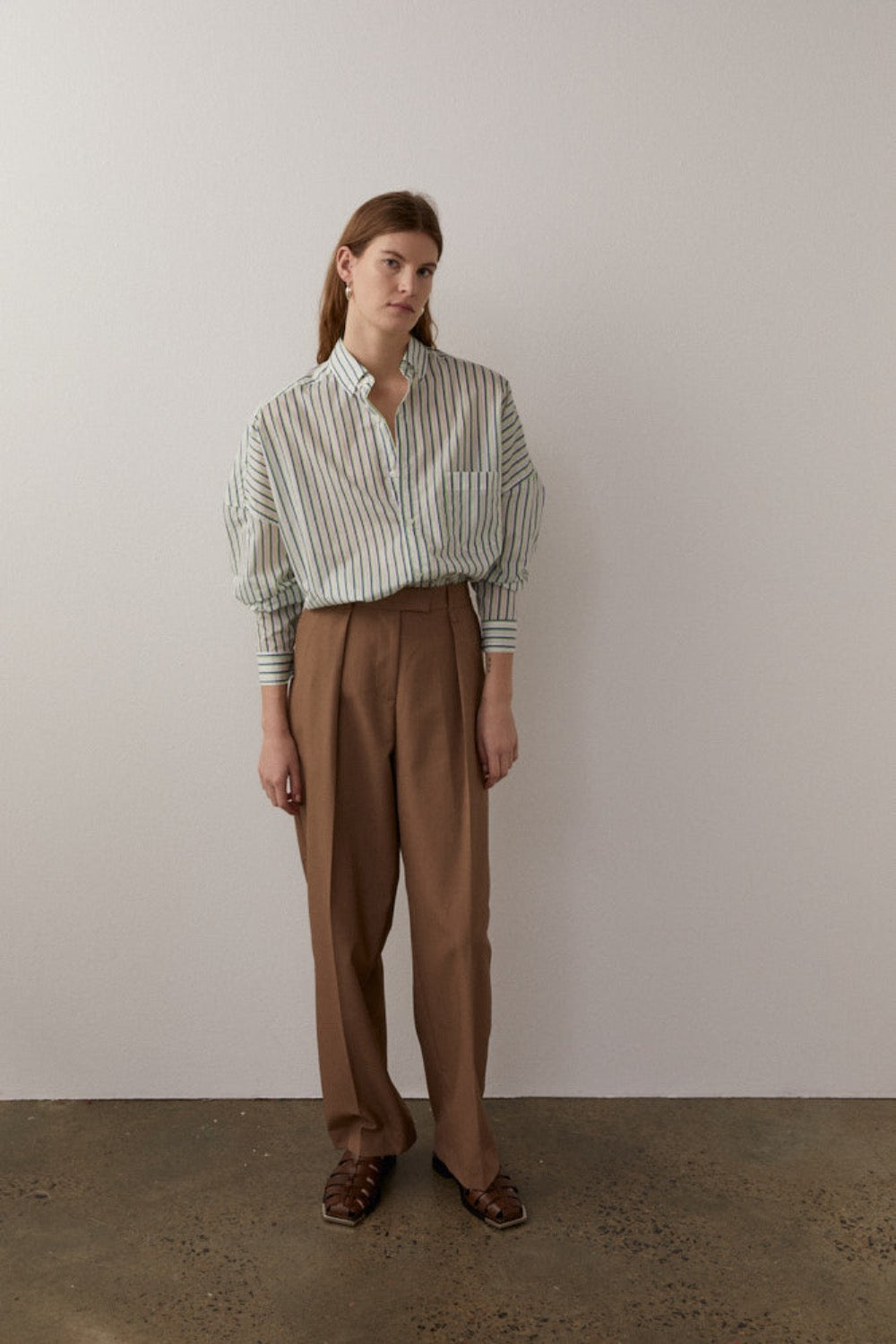 Ricard Shirt in Blue/Green- BLANCA