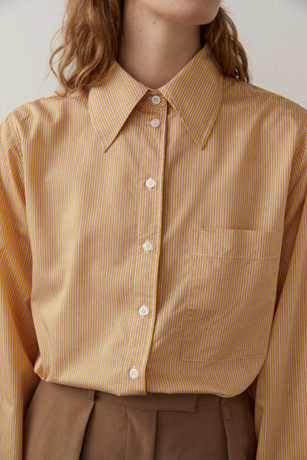 Katherine Shirt in Yellow - BLANCA