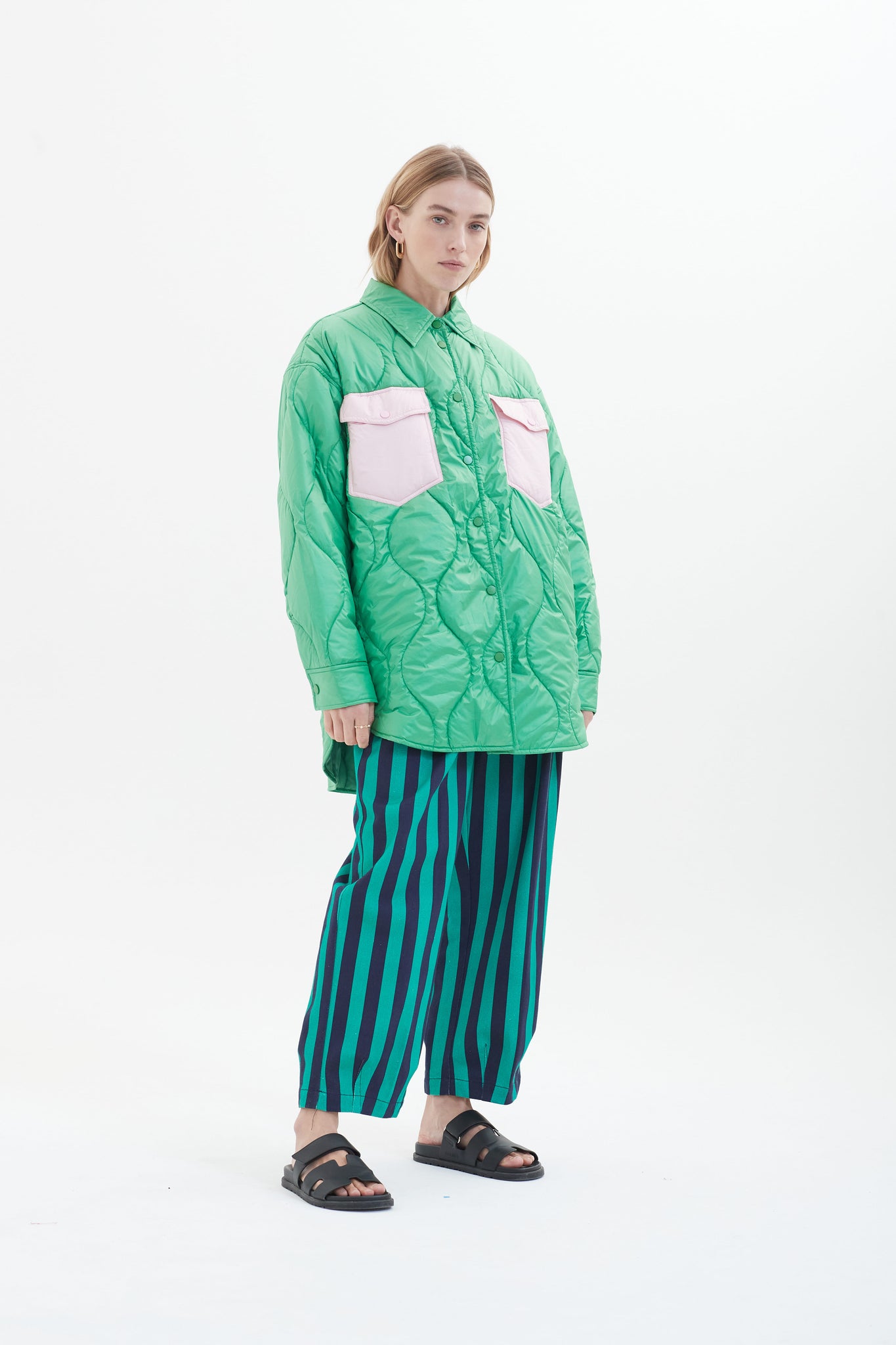 Buckley Jacket Green/Pink