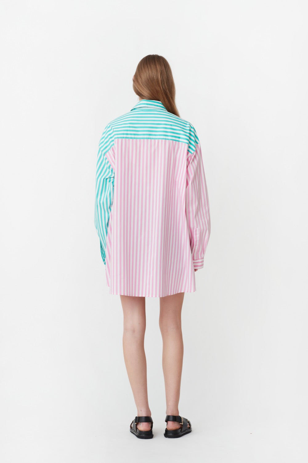 Benny Shirt in Pink/Turquoise - BLANCA