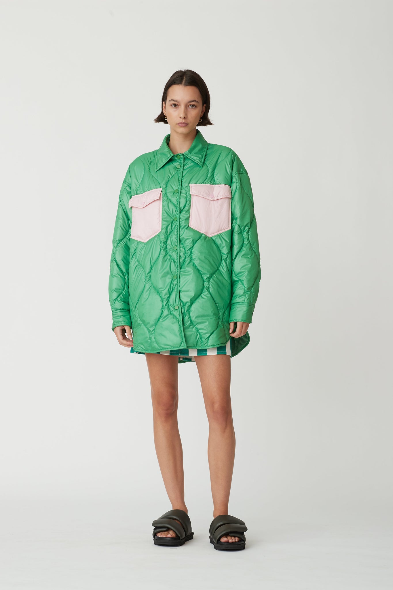 Buckley Jacket Green/Pink
