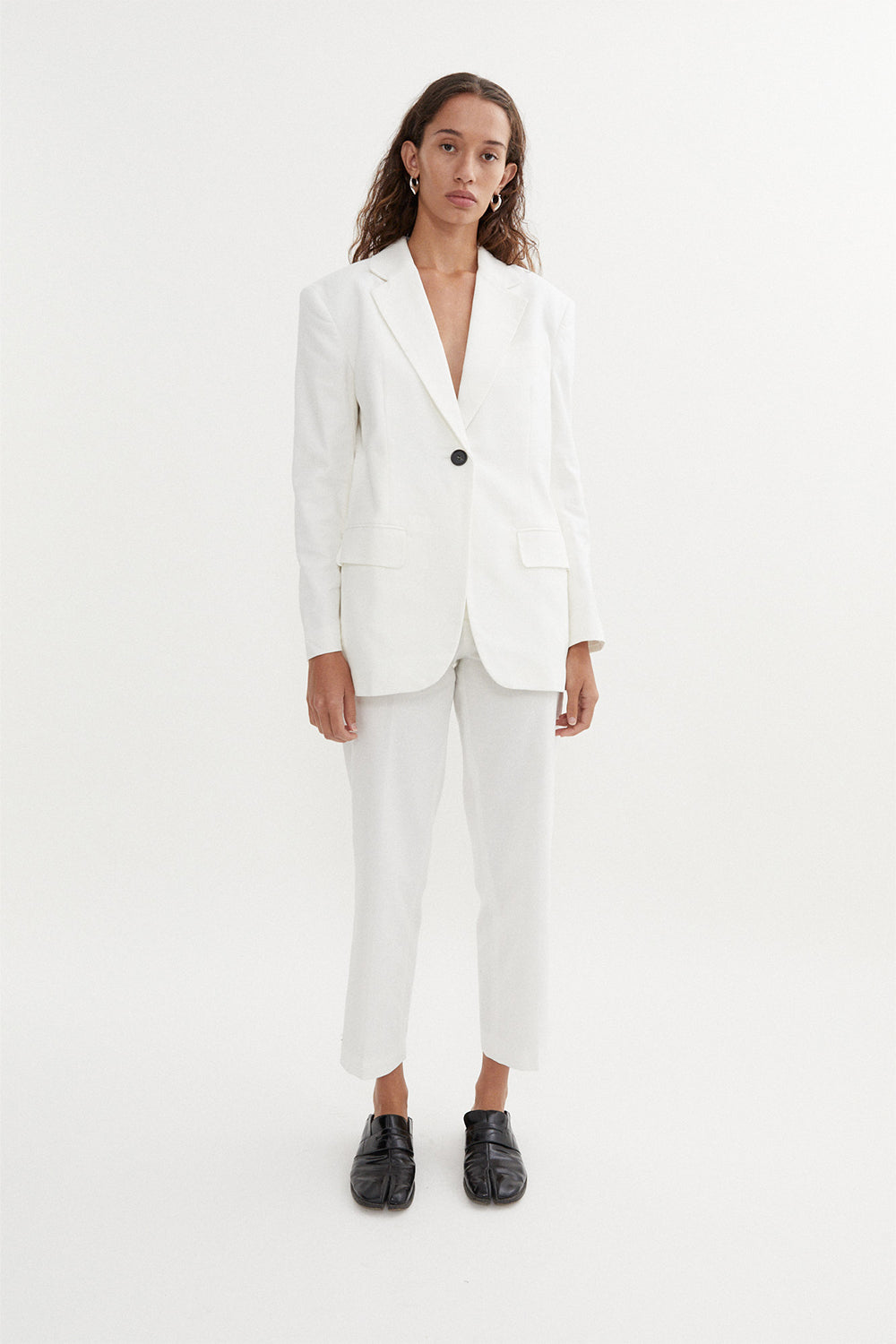 Halston Pants in White by BLANCA