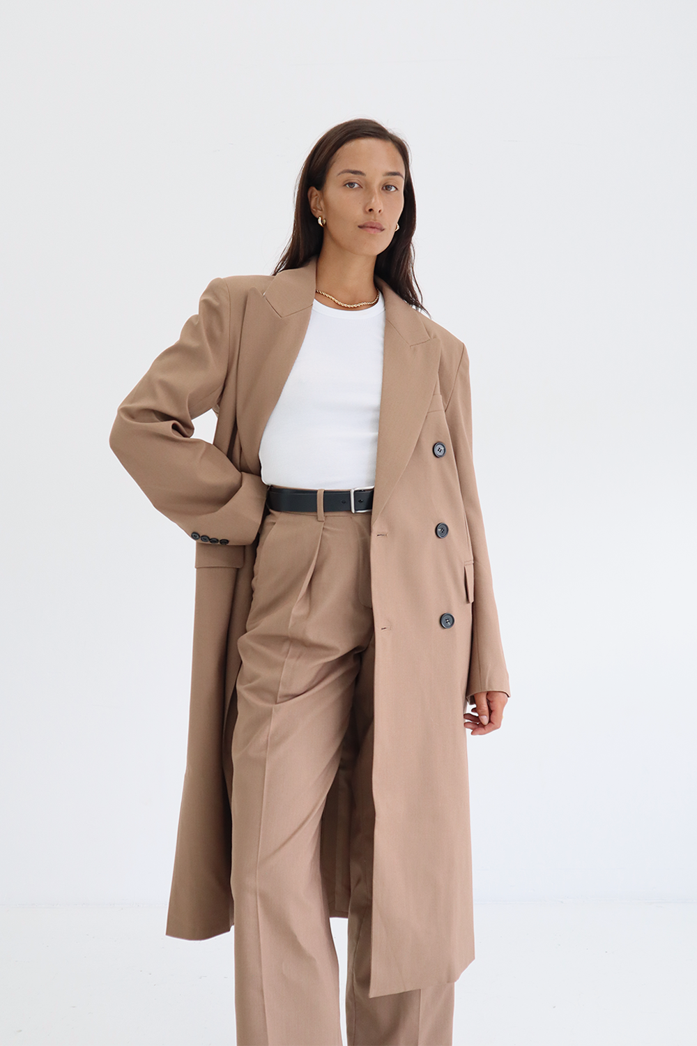 Carmen Coat in Brown - BLANCA