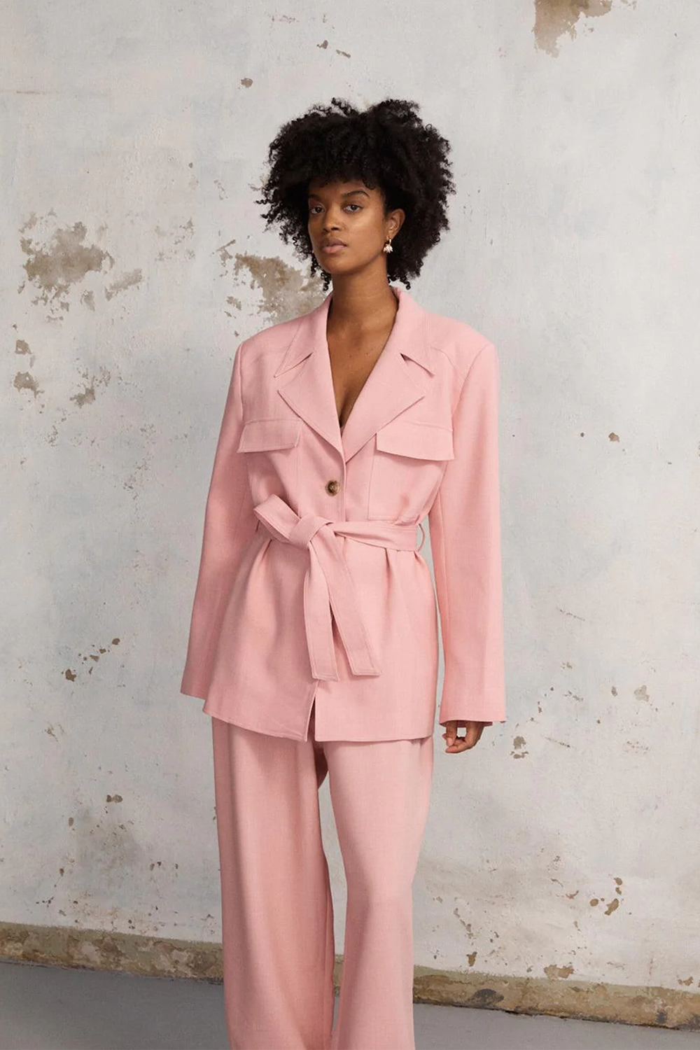 Moscow Pants in Dusty Pink - BLANCA