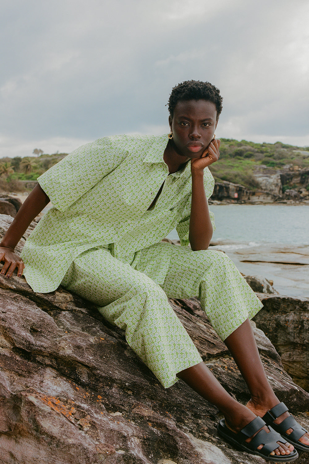 Lola Top in Green - BLANCA