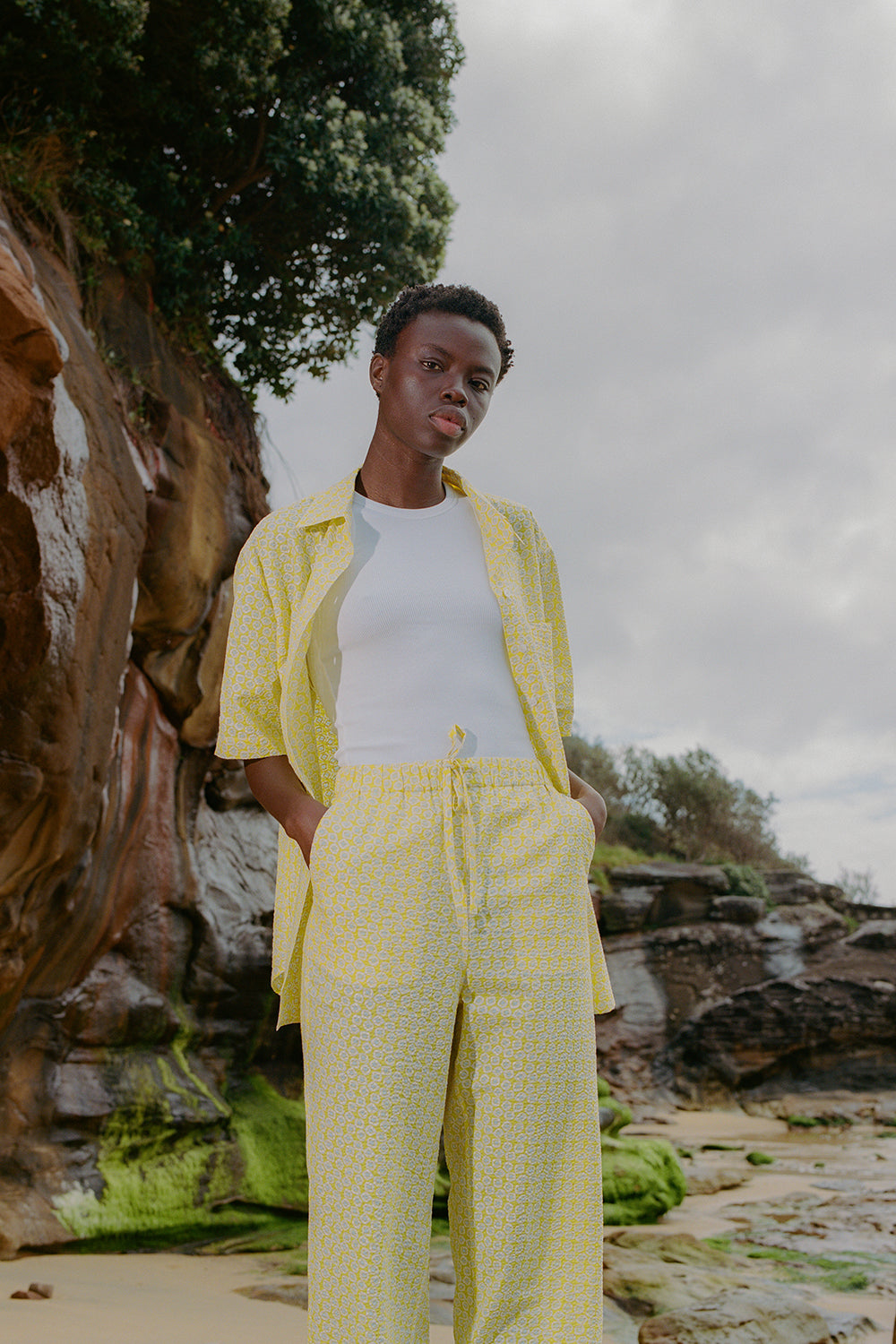 Lola Shirt in Yellow - BLANCA