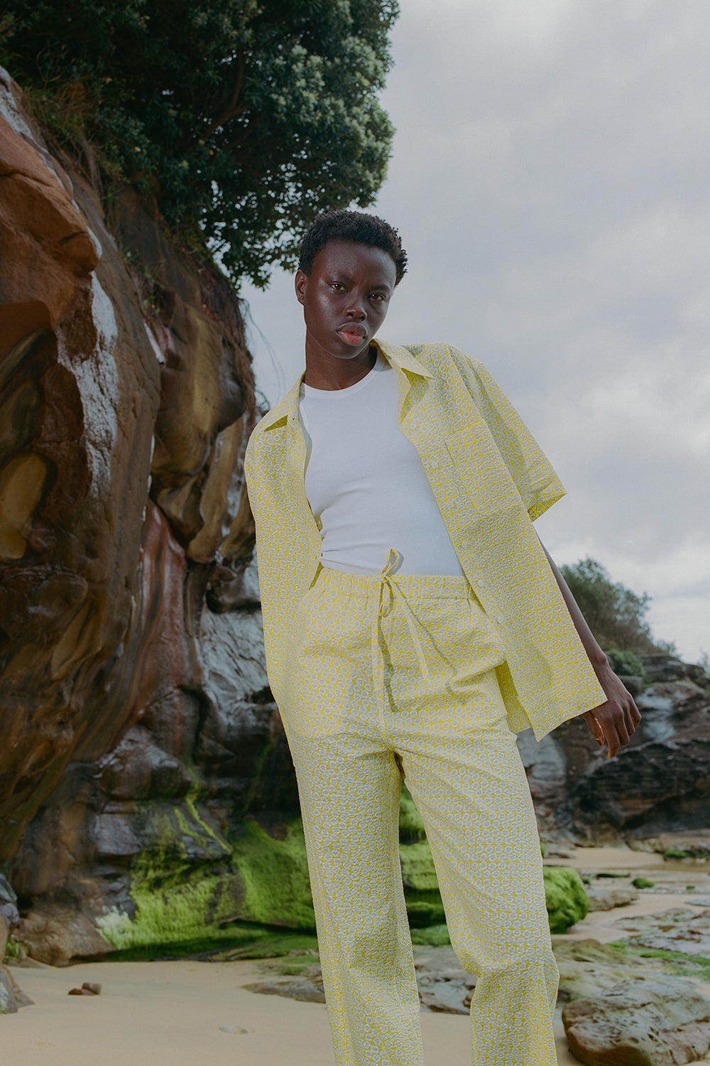 Lola Shirt in Yellow - BLANCA