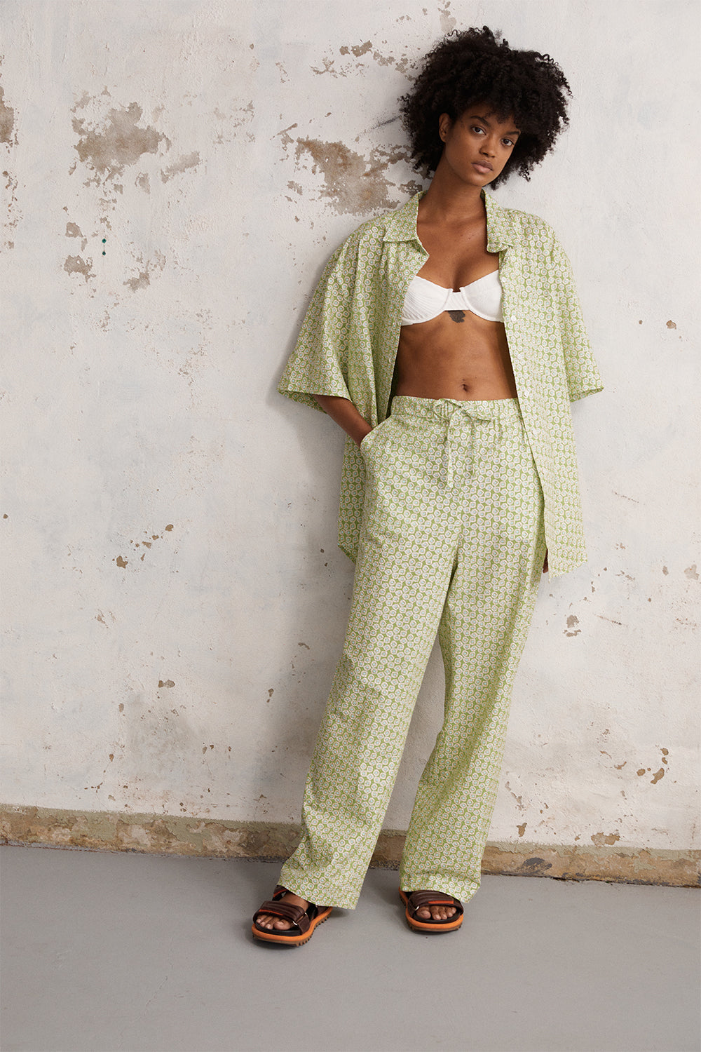 Lola Top in Green - BLANCA