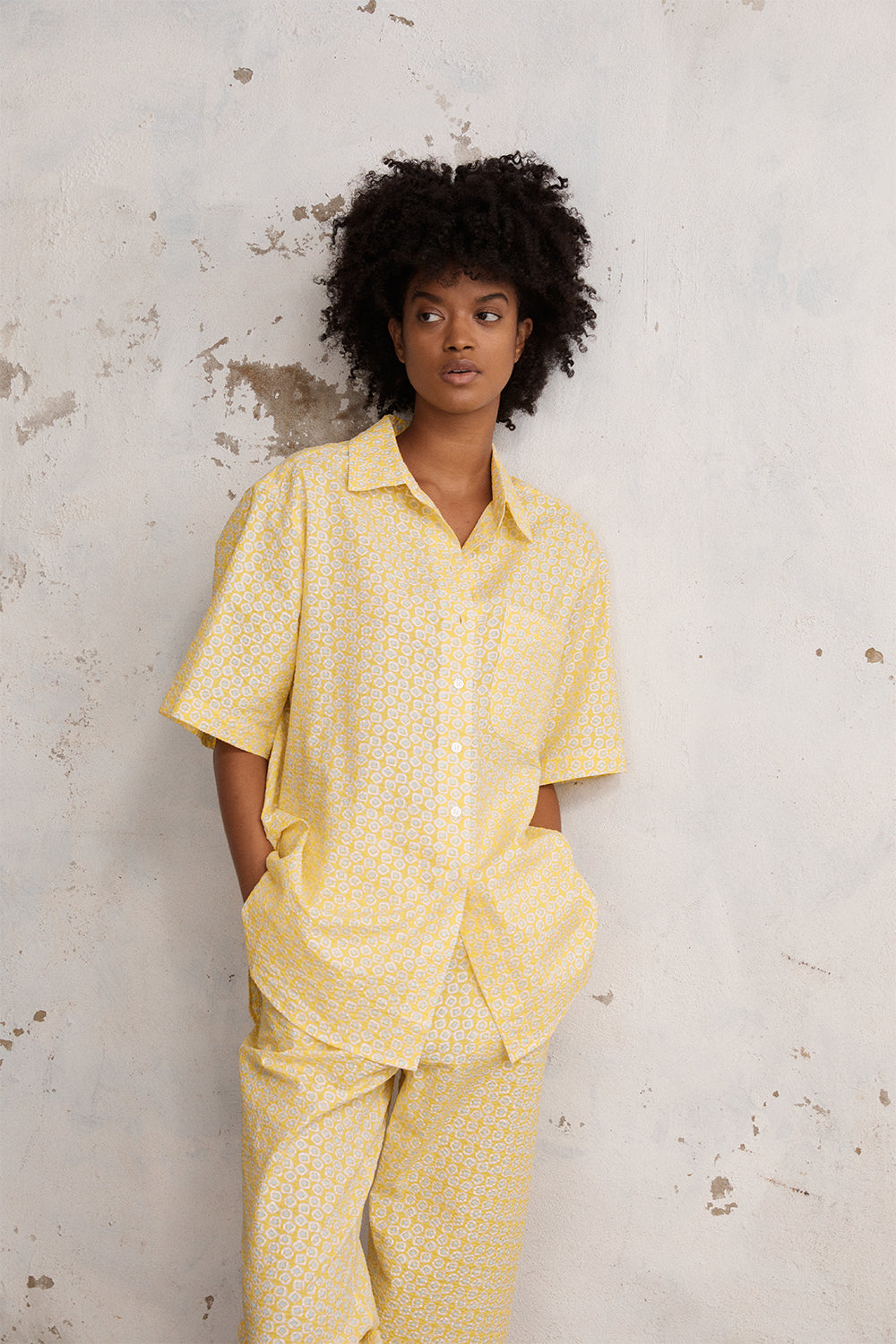 Lola Shirt in Yellow - BLANCA