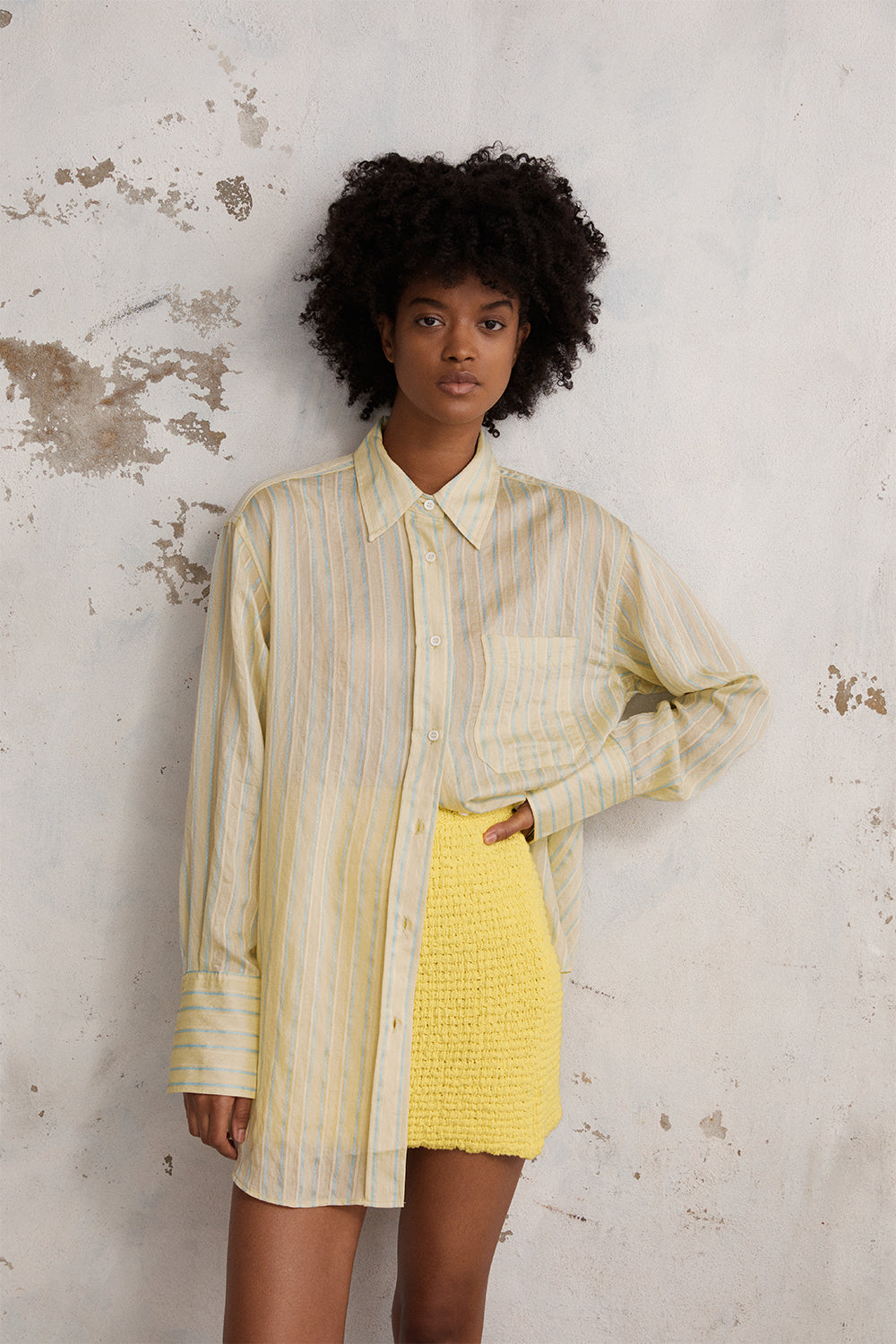 Morris Shirt in Yellow - BLANCA