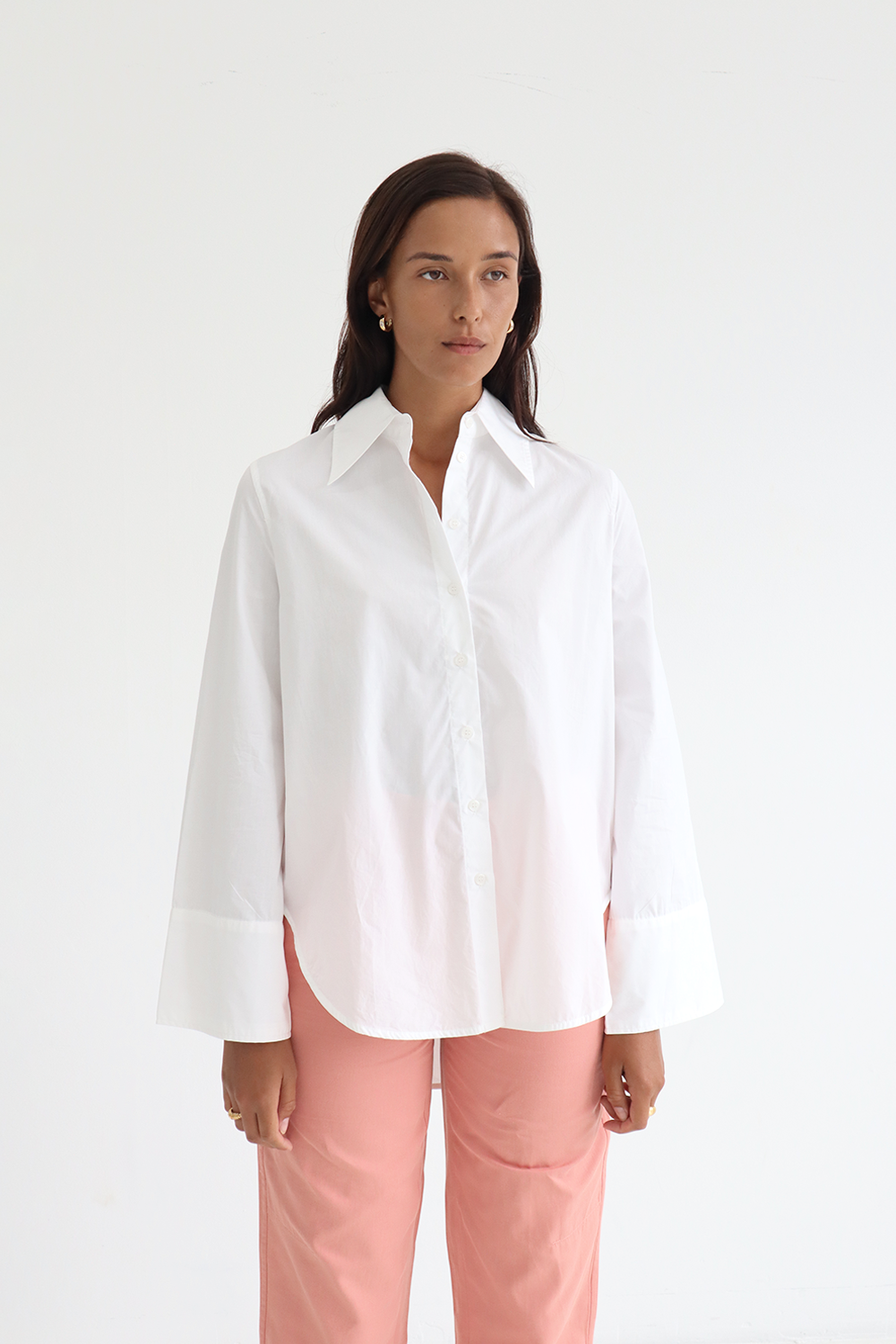 Fern Shirt in White - BLANCA