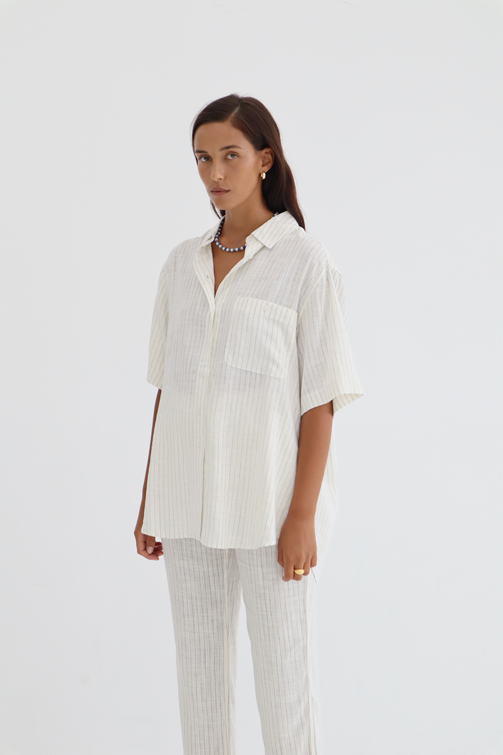 Genevieve Pants White