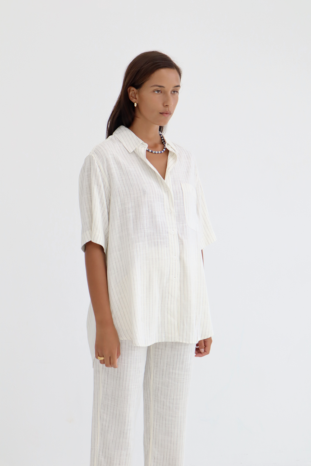 Genevieve Pants White