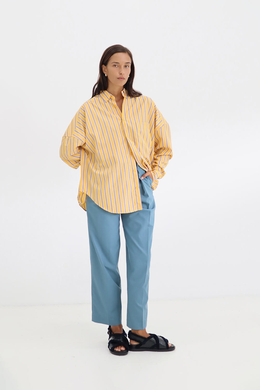 Vincent Pants in Teal - BLANCA