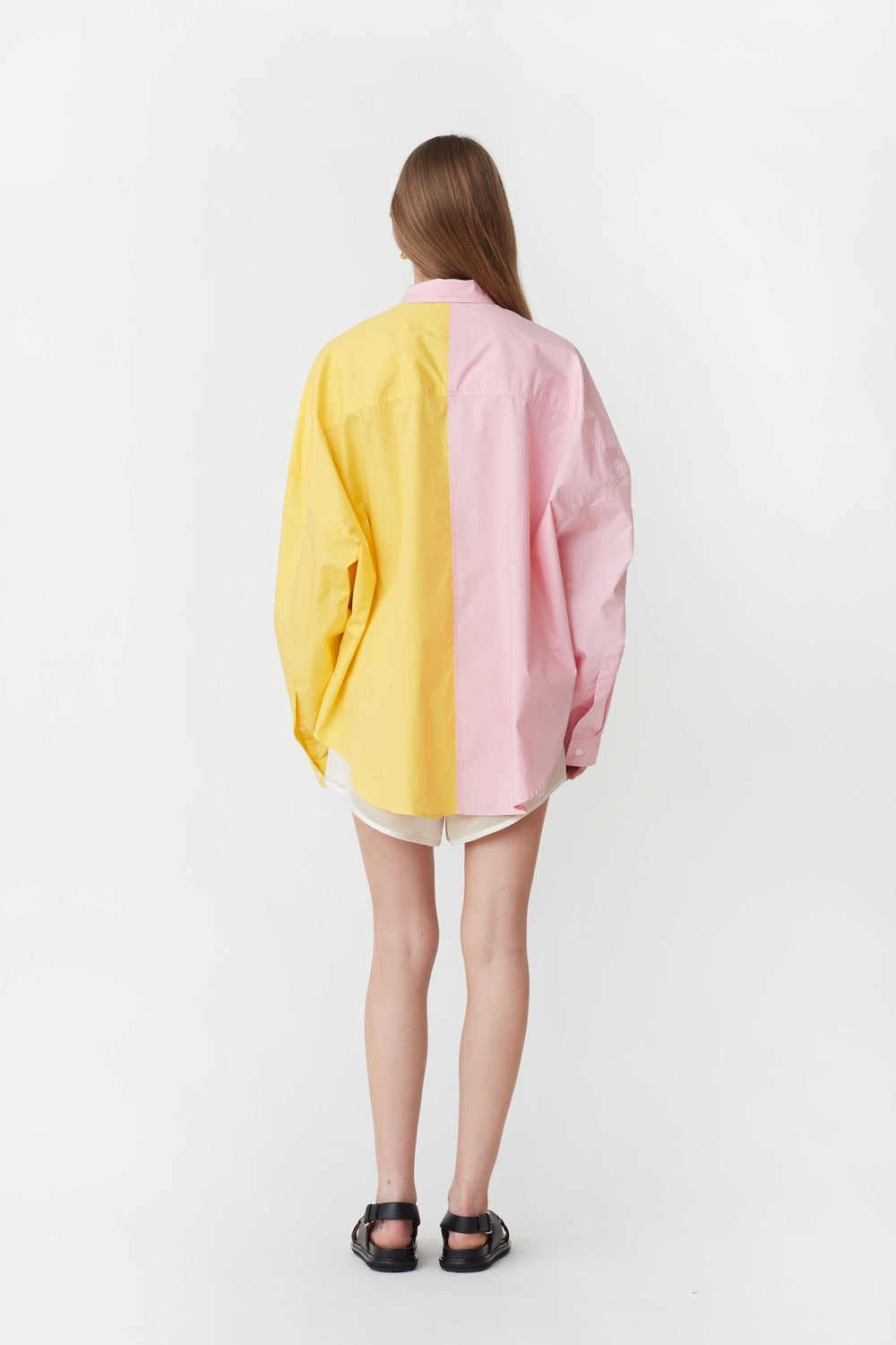 Henrietta Shirt in Yellow/Pink - BLANCA