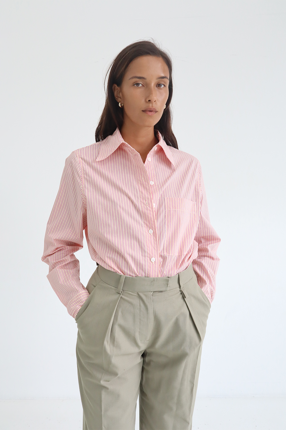 Katherine Shirt in Red - BLANCA