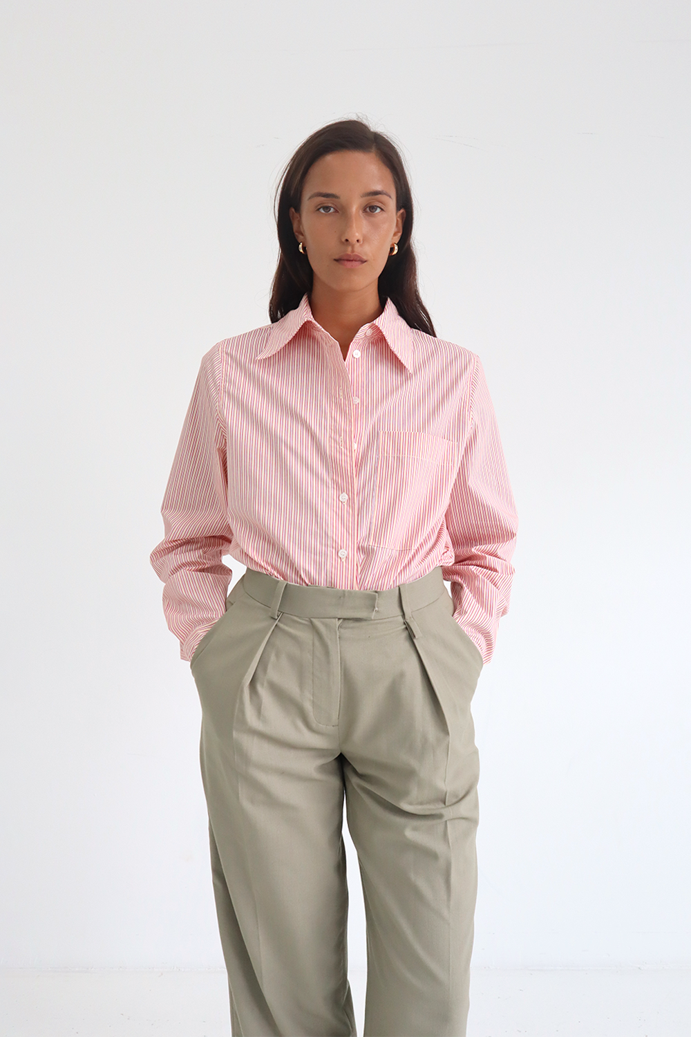 Katherine Shirt in Red - BLANCA