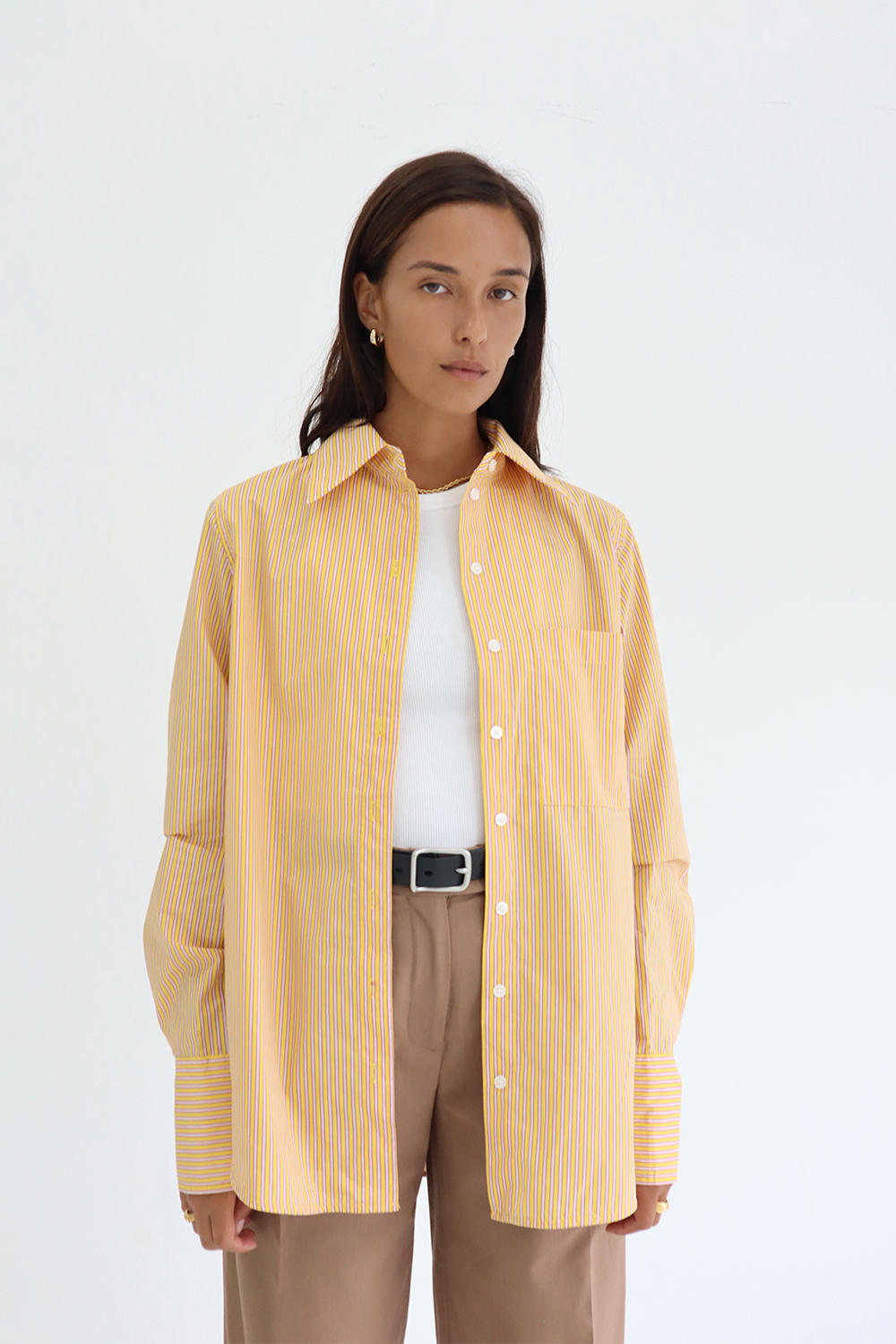 Katherine Shirt in Yellow - BLANCA