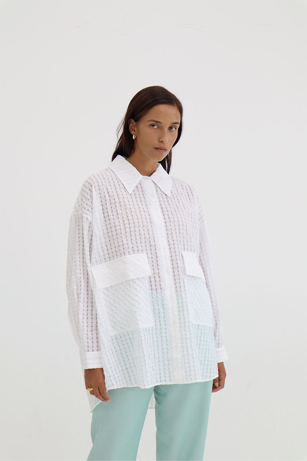 Knox Square Top in White - BLANCA
