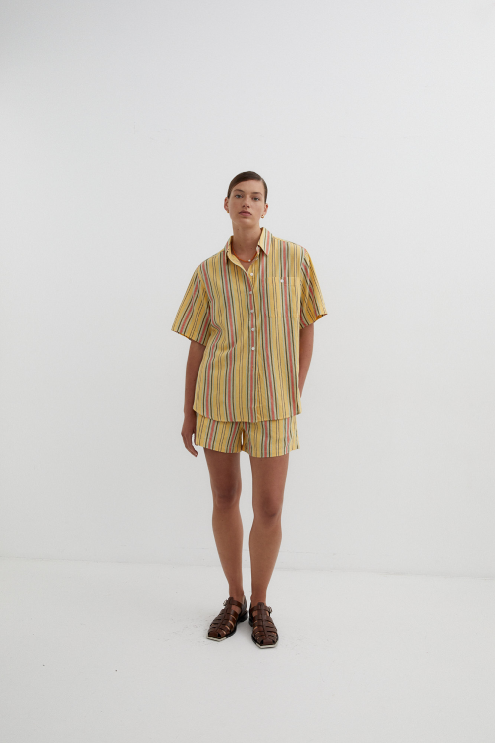 Martine Shirt in Yellow - BLANCA