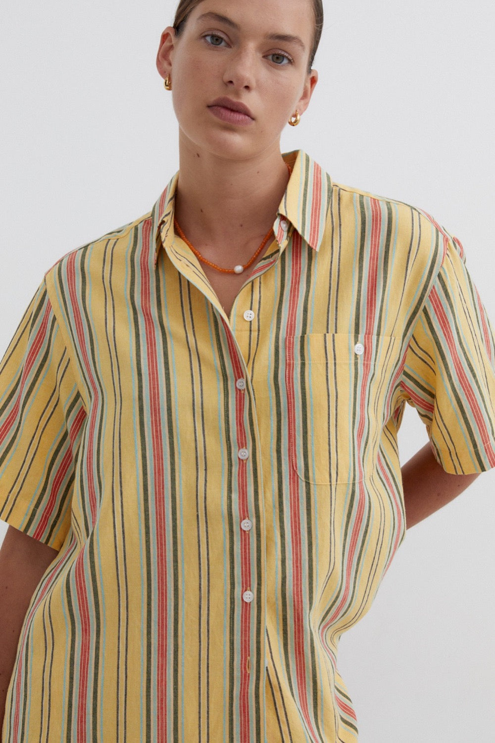 Martine Shirt in Yellow - BLANCA