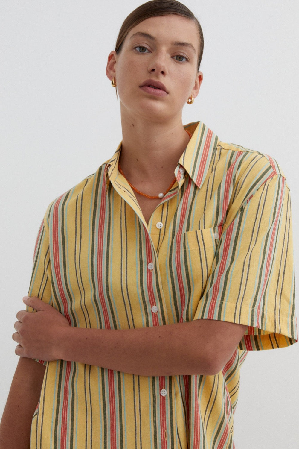 Martine Shirt in Yellow - BLANCA