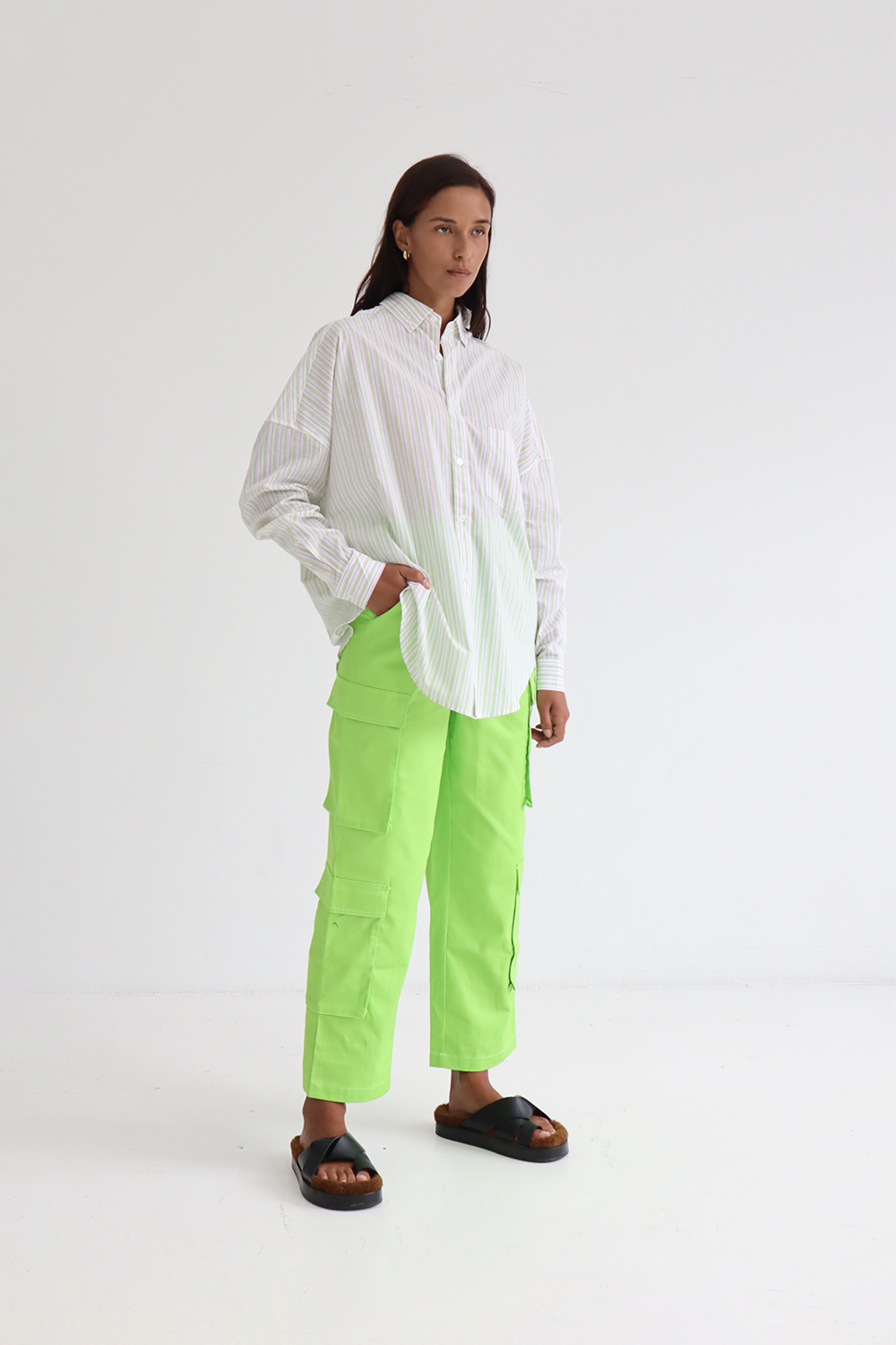 Carrie Pants in Lime