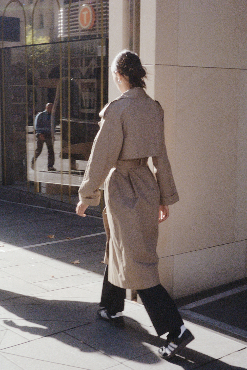 Lincoln Trench Coat in Beige