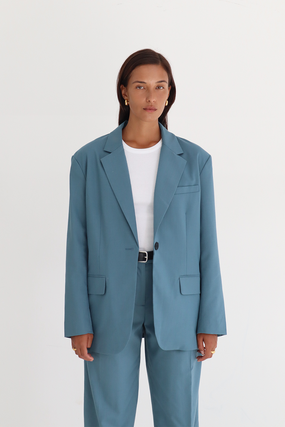 Vincent Pants in Teal - BLANCA