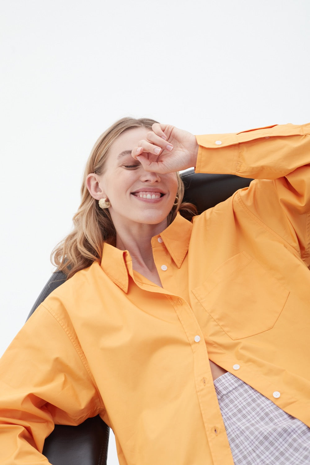 Winona Shirt in Orange - BLANCA