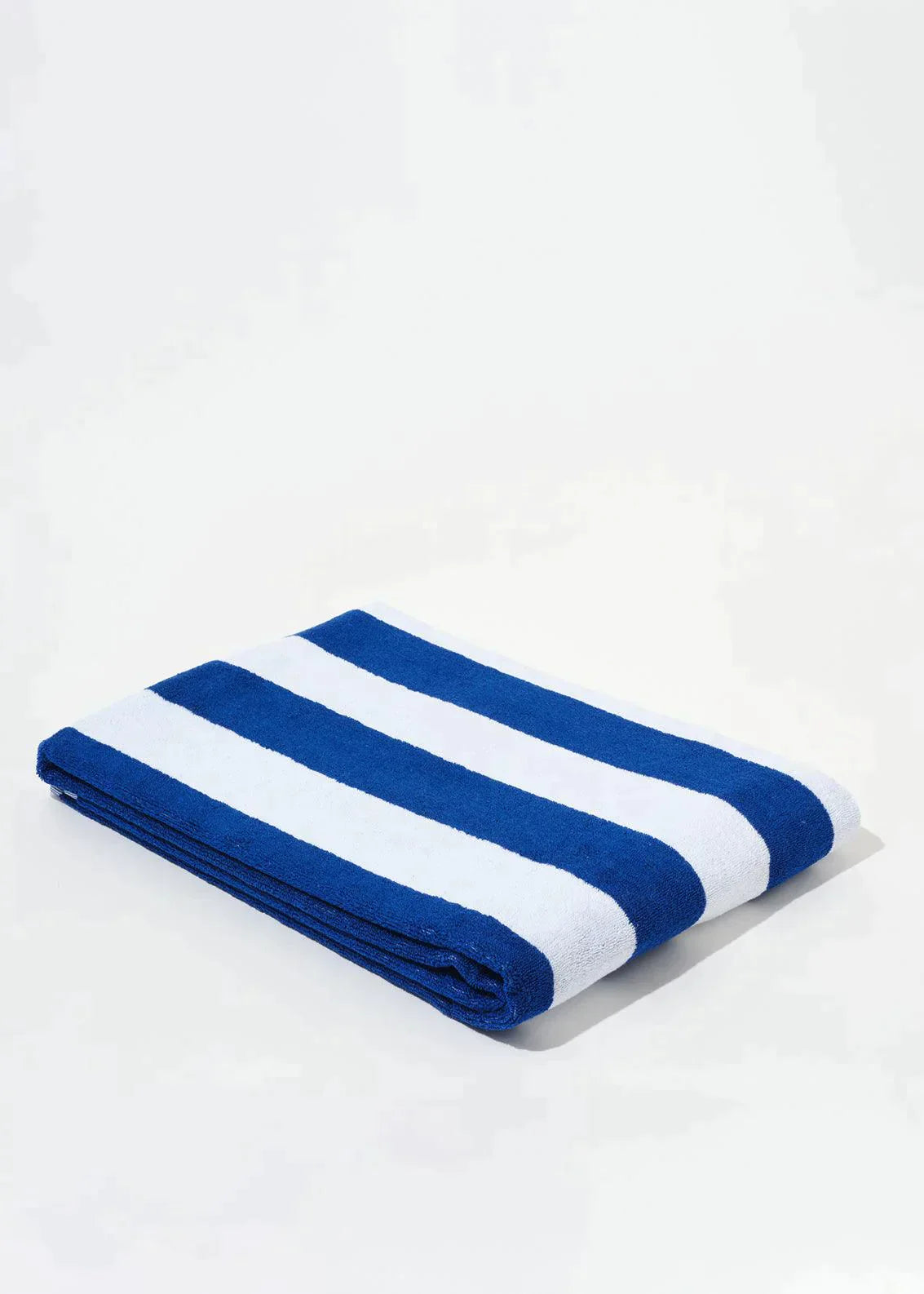 Towel Set Wide Stripe Cobalt - Reliquia Jewellery