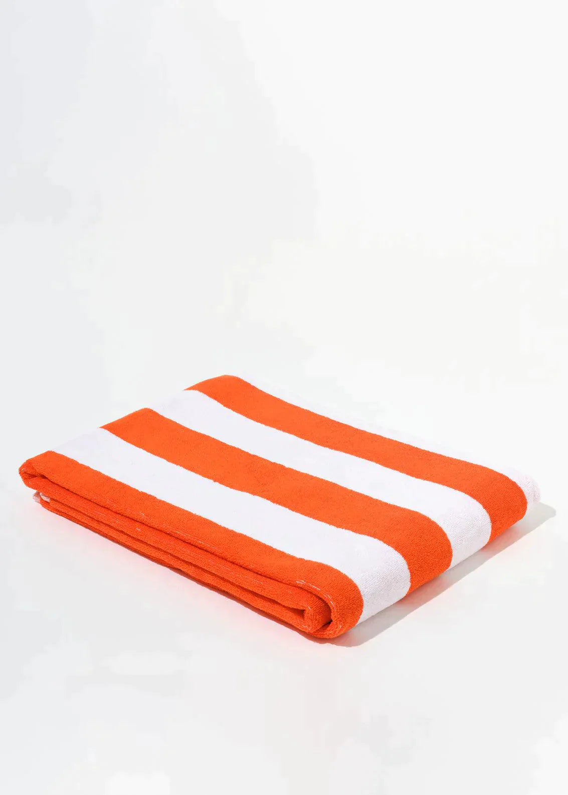 Towel Set Wide Stripe Orange - Reliquia Jewellery